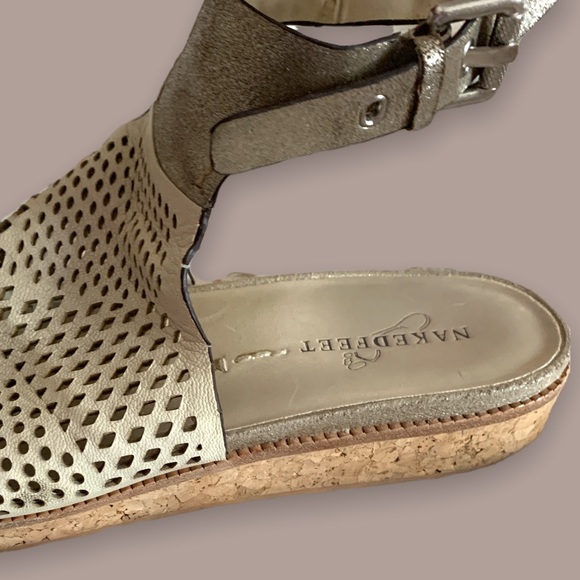 Naked Feet Aries Ankle Strap Comfortable Cushion Sandals Shoes Woman’s 9.5 - Picture 3 of 8